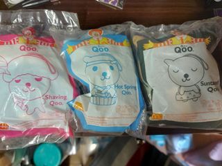 中古 麥當勞qoo公仔3隻（全新未開封，不散）