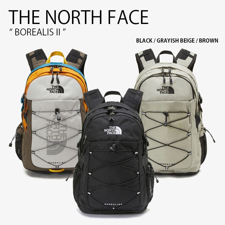 日本The North Face 黑米白色防潑水牛津布BOREALIS II 背囊, 男裝, 袋