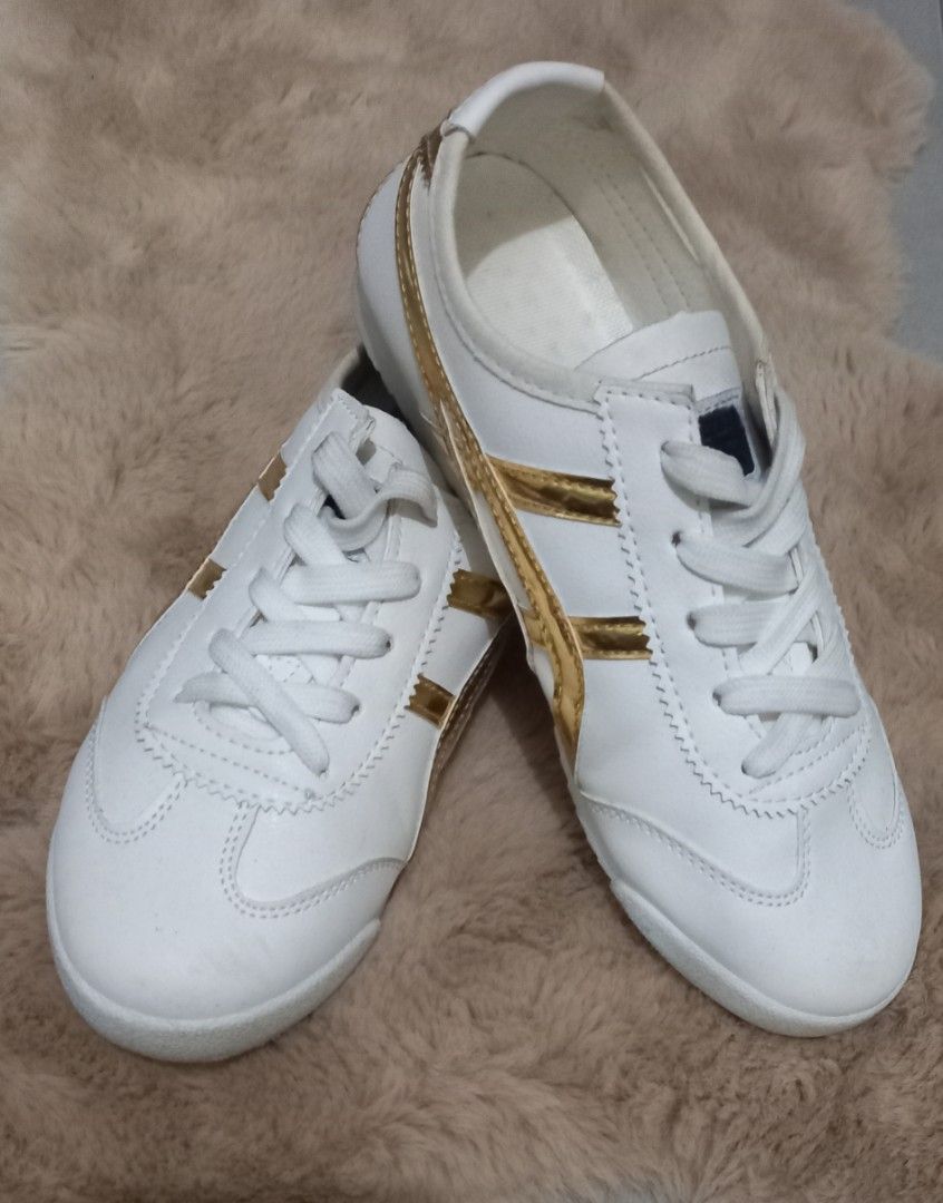 White gold sneakers sale