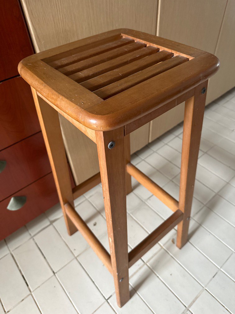 Pair of deals wooden bar stools