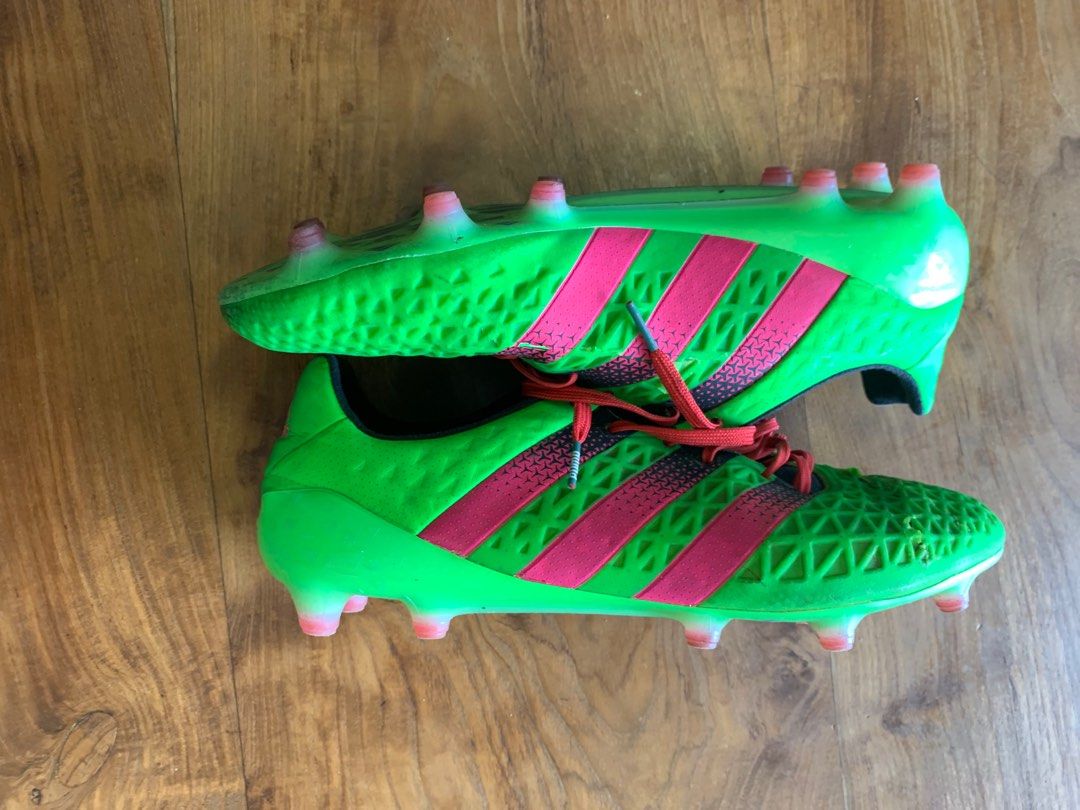 Adidas 16.1 Green and Pink Football Studs Size UK 10.5 Men s