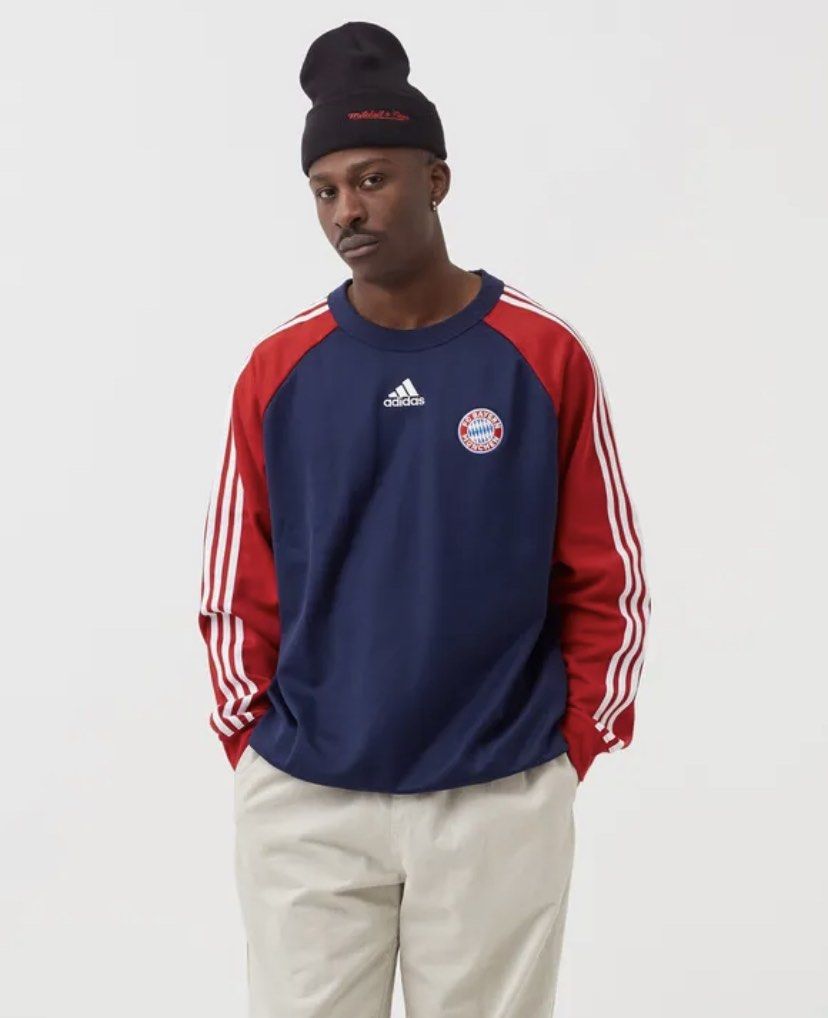Adidas red and blue sale sweatshirt