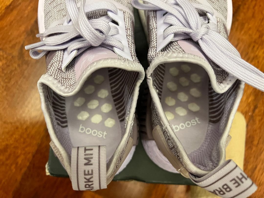 Adidas originals on sale nmd r1 white/purple