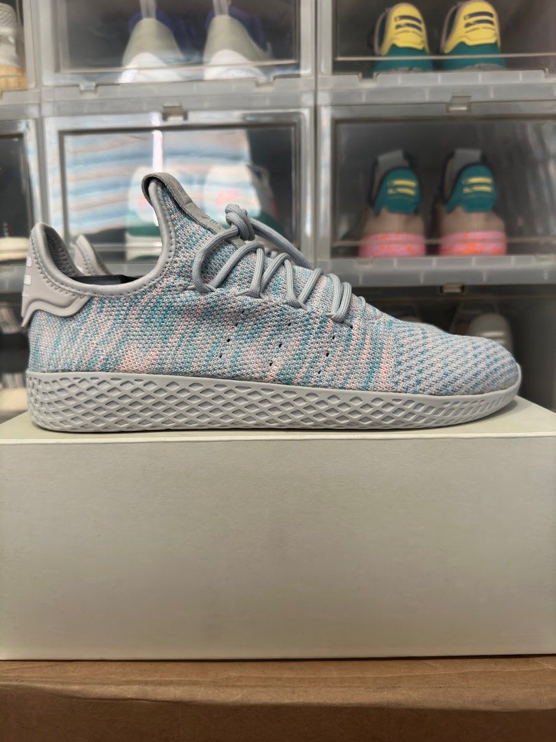 Adidas tennis hu pharrell light blue top