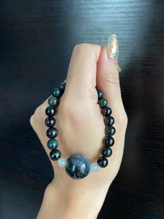 💰招財辟邪🌟天然A貨墨翠烏雞翡翠DIY自家製手串/手鏈🌟64221546620419110