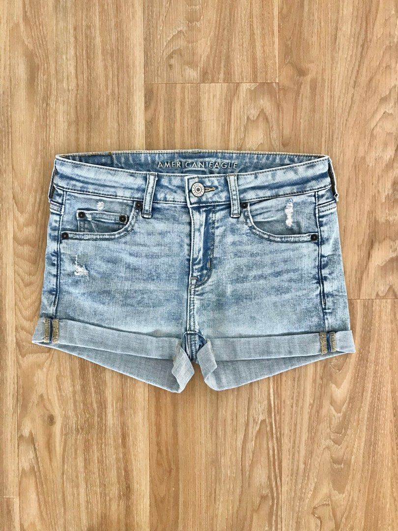 American Eagle denim next level stretch midi shorts US 4 Size S