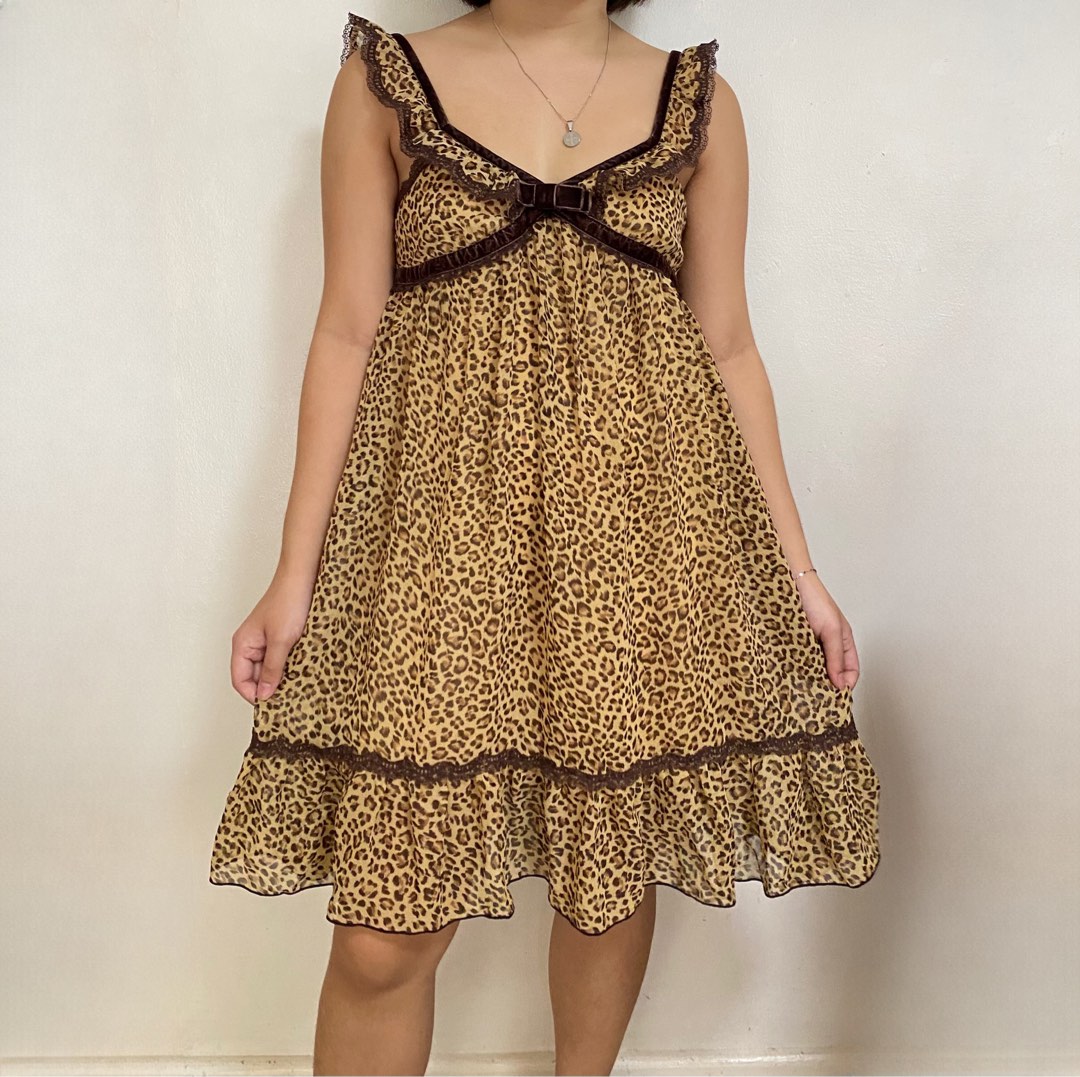 dlsb animal print dress