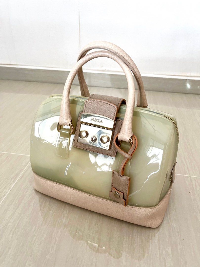 Authentic Furla Jelly Bag with leather