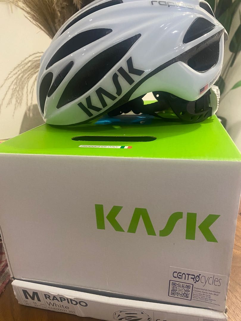 Kask rapido helmet store white