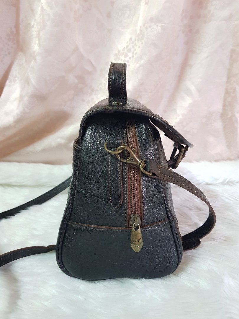 Authentic vintage Kenzo leather bag on Carousell