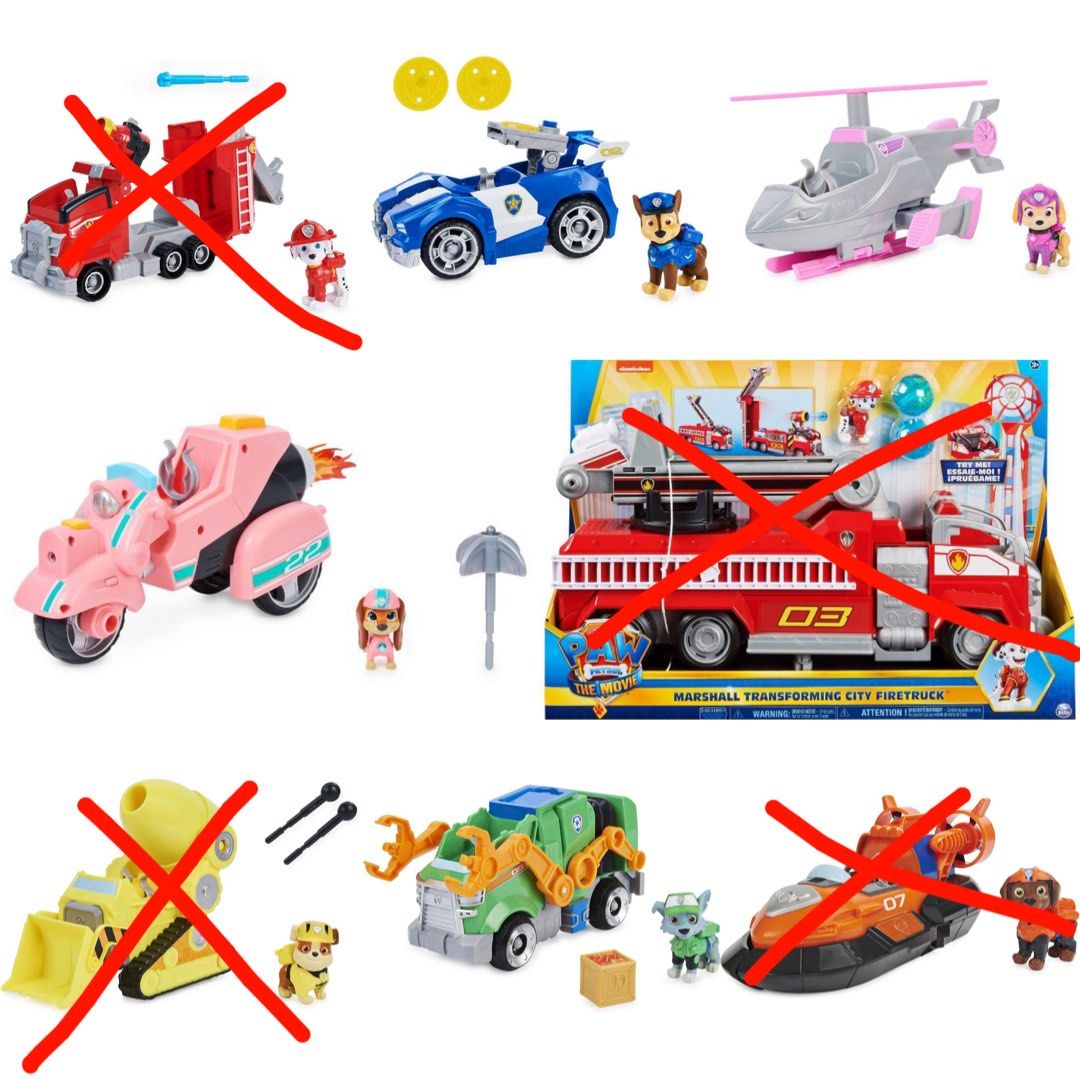 Back In stock ) 🔥PAW Patrol The Movie Liberty Deluxe Vehicle ,Chase/Skye/Rocky/Zuma/Rubble/ Marshall's Deluxe Transforming Vehicle, The  Movie Marshall Transforming City Fire Truck, Hobbies & Toys, Toys & Games  on Carousell