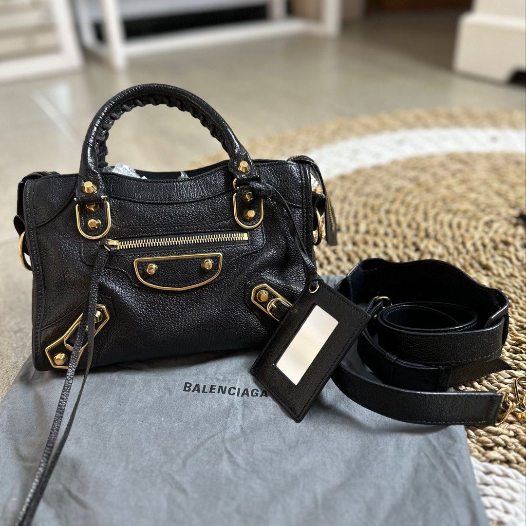Balenciaga mini city edge black online