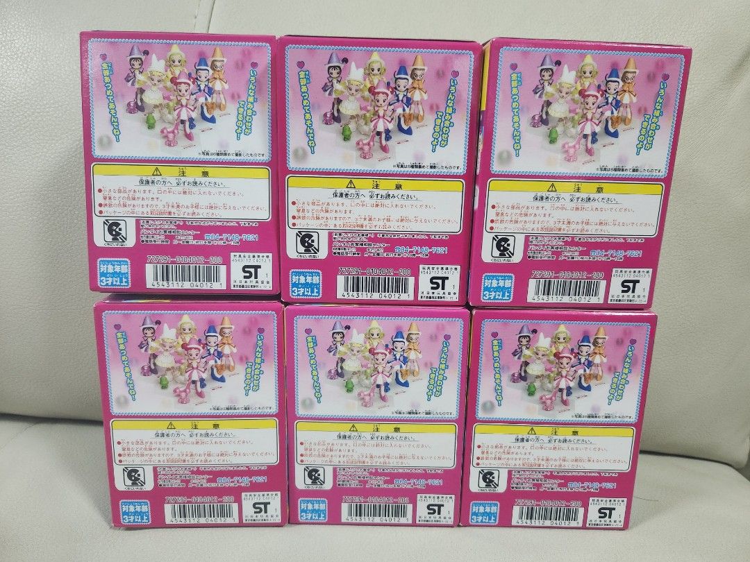 Bandai 萬代四代小魔女doremi doremi 初貴愛子音符小花桃子人物角色figure 盒蛋盒玩全套6款(不散賣), 興趣及遊戲, 玩具&  遊戲類-