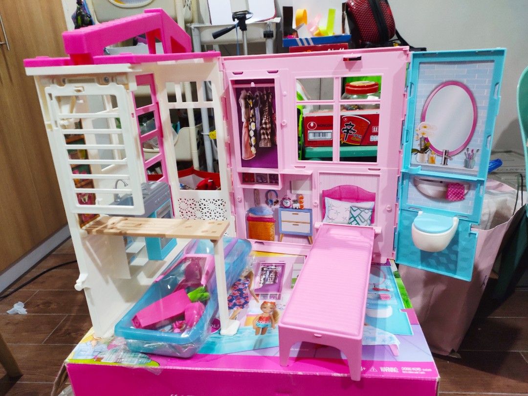 Barbie fully deals furnished dollhouse