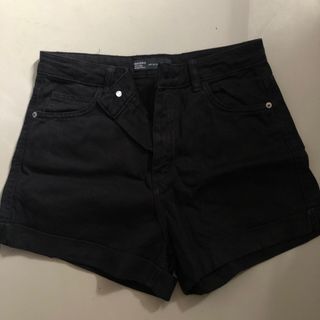 BERSHKA high waist jean shorts