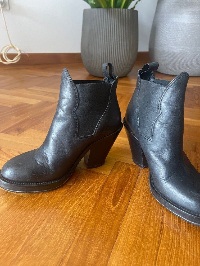 Black Acne ankle boots size 35
