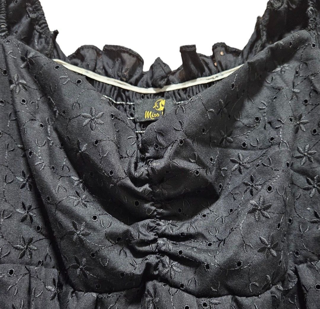 Black eyelet jumpsuit cheap