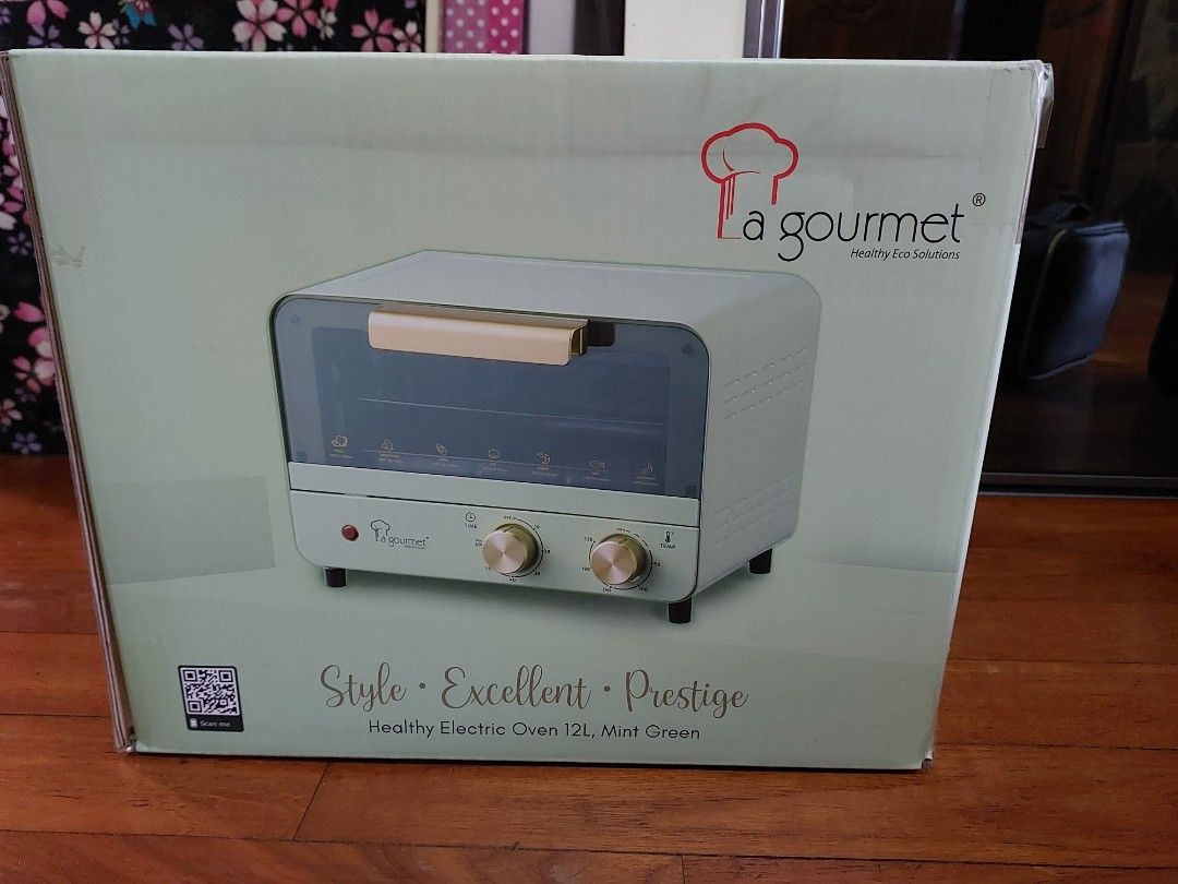 BNIB La Gourmet 12L oven, mint green, rowenta, steam, toaster, mini