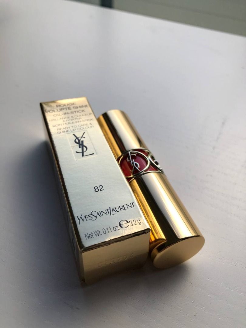 Brand New Yves Saint Laurent YSL Rouge Volupte Shine Oil-In-Stick 82 3.2g (Category: Makeup) located in Melbourne. Submitted by naughtypandaz (Listing ID 1244089710, Image 2). Description: Brand New Yves Saint Laurent YSL Rouge Volupte Shine Oil-In-Stick 82 3.2g RRP $65 Pickup @ Jeffcott Street, West Melbourne, VIC 3003 Postage on buyer.