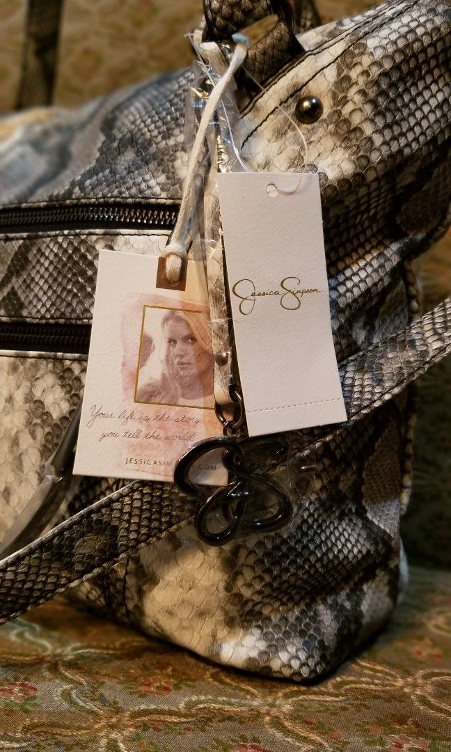 Jessica simpson snakeskin shop purse