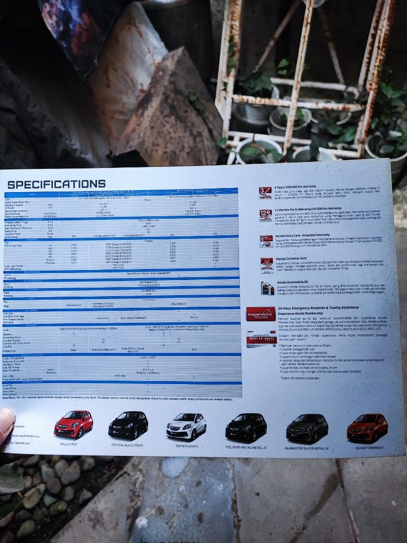 Buku Booklet Katalog Official Honda Brio 2013 on Carousell