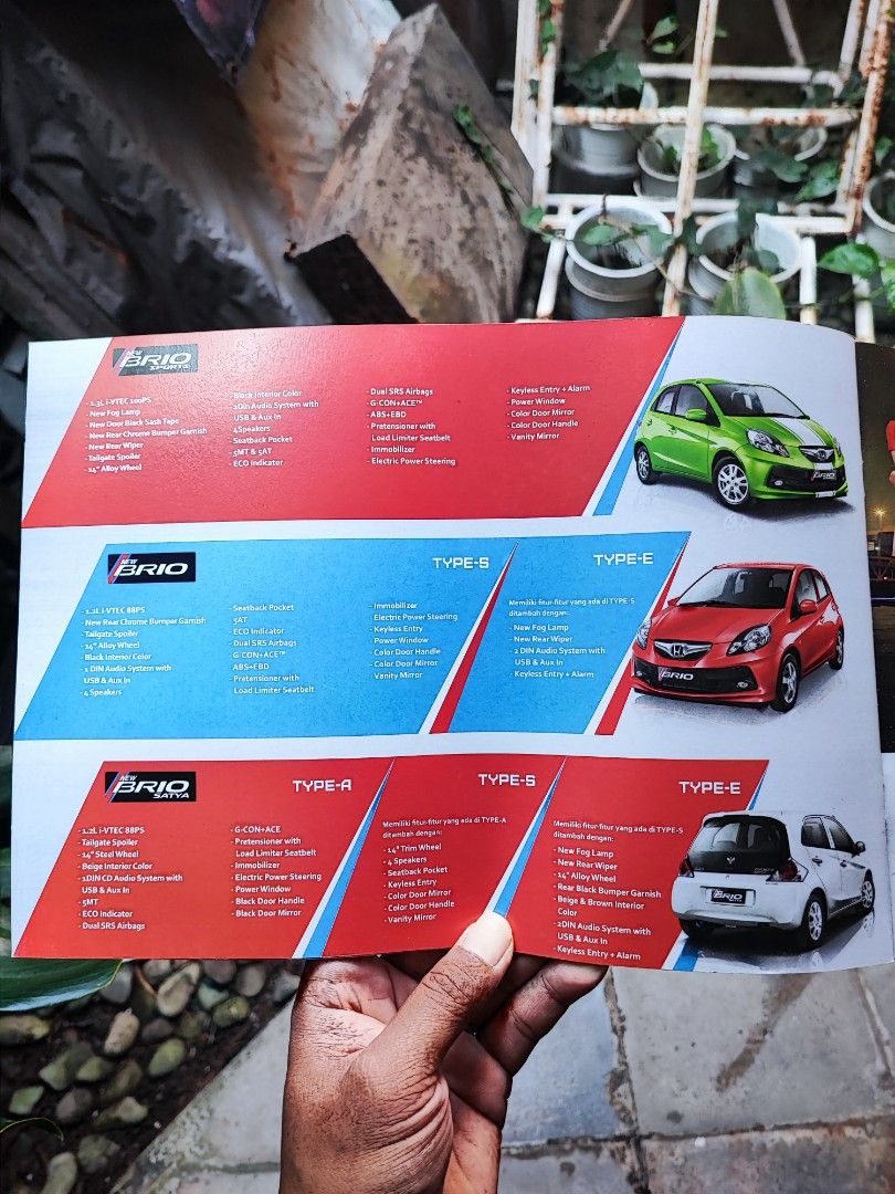 Buku Booklet Katalog Official Honda Brio 2013 on Carousell