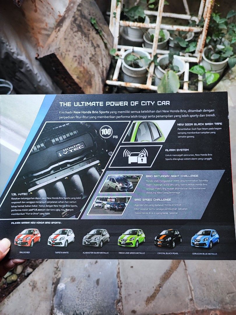 Buku Booklet Katalog Official Honda Brio 2013 on Carousell