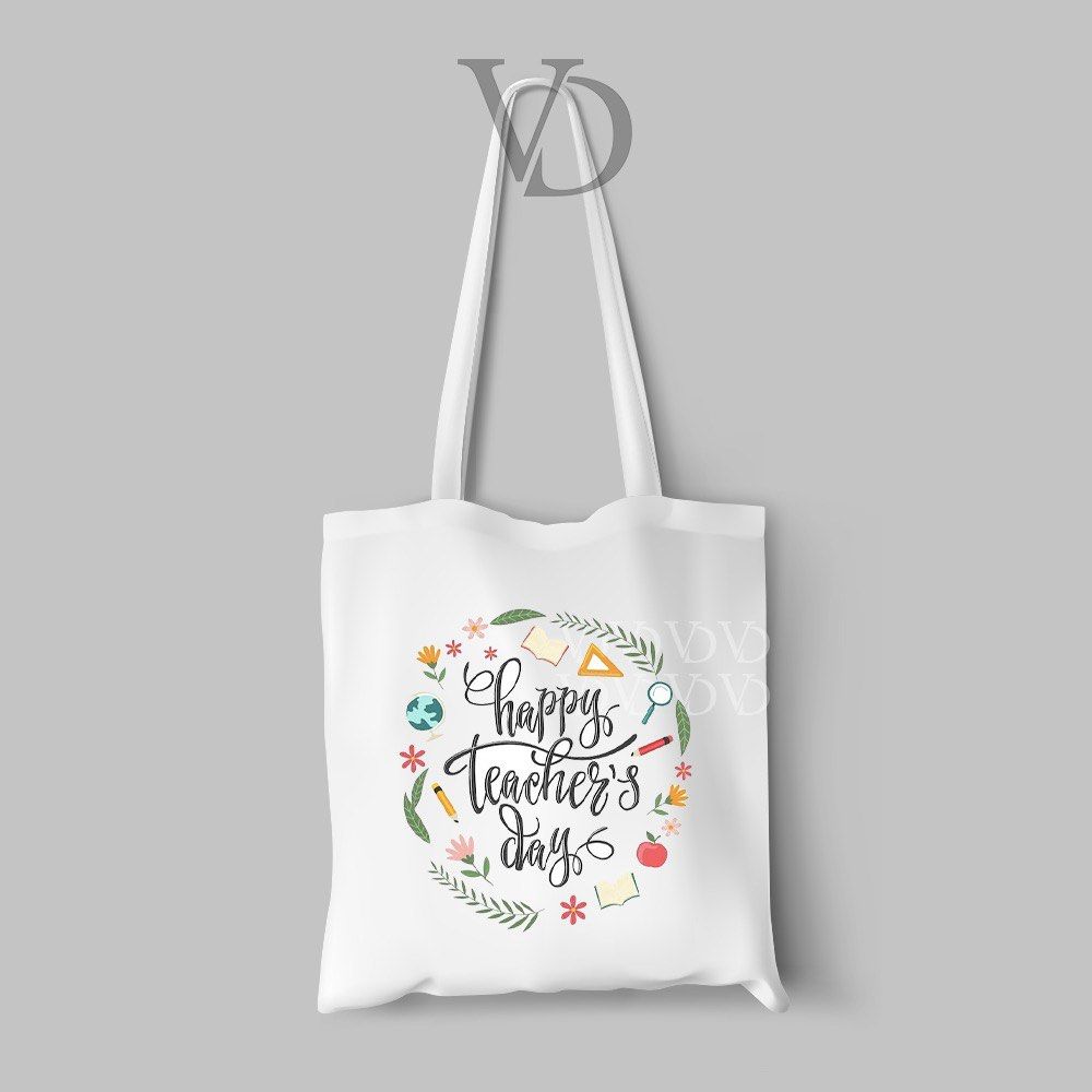 Teachers day tote hotsell bag