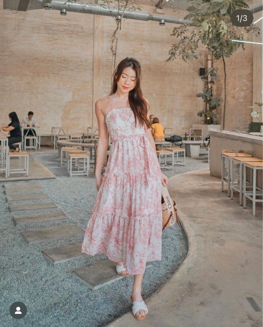 Vintage floral maxi dress top