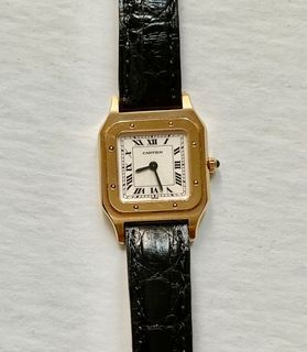 Cartier Santos Dumont 18K gold watch