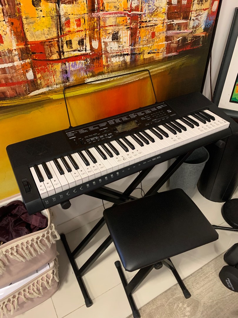 CASIO Keyboard,Stand and Chair., Hobbies & Toys, Music & Media, Musical