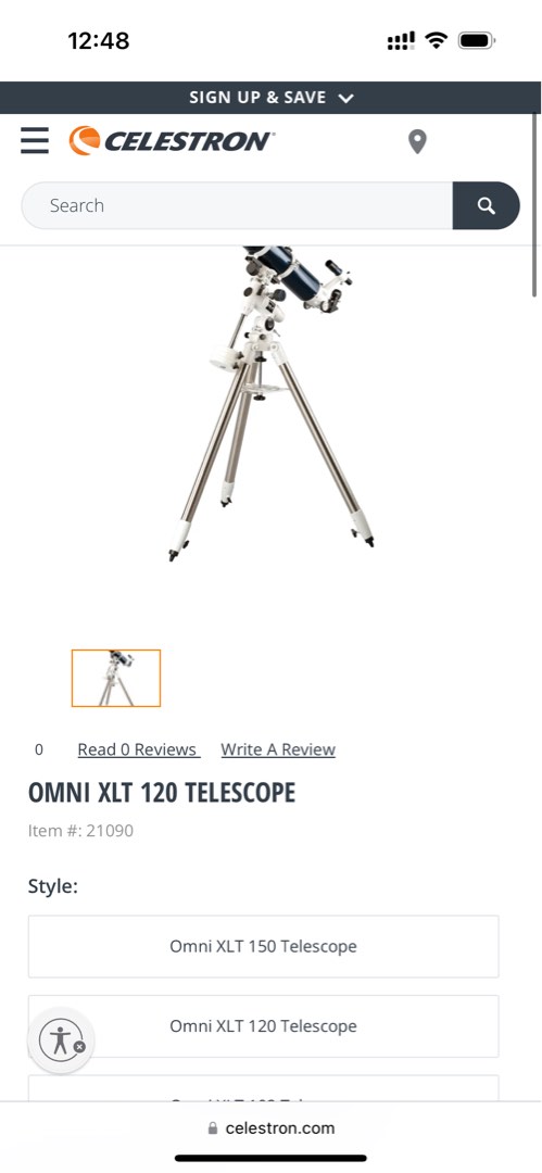 Celestron Omni XLT 120 Telescope Carousell
