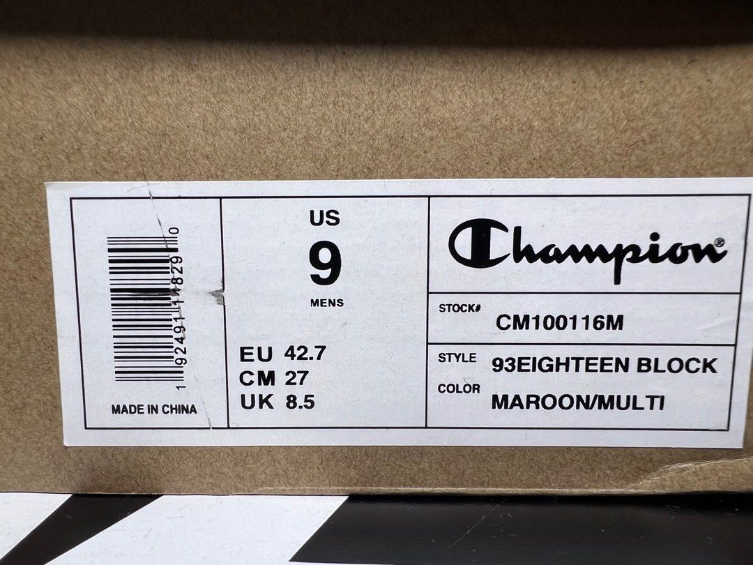 Champion 93 eighteen maroon multi shop