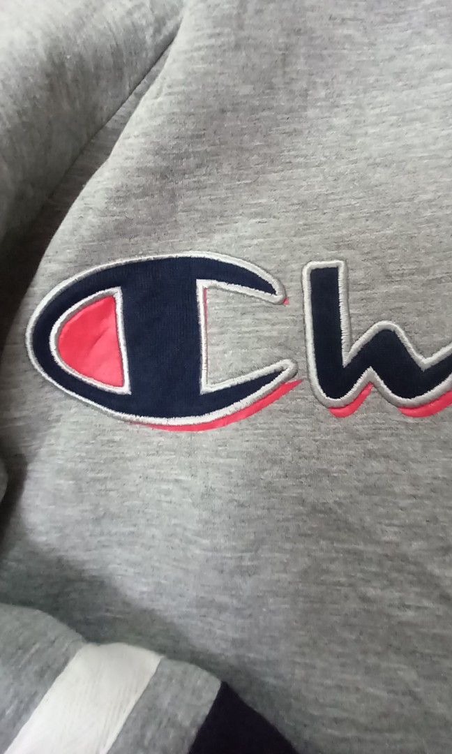 Champion sweater fake hotsell vs real red