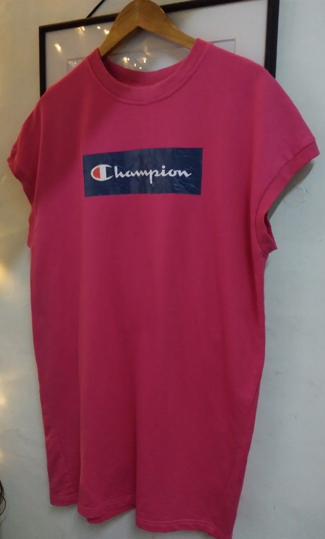 Pink champion sweater dress clearance