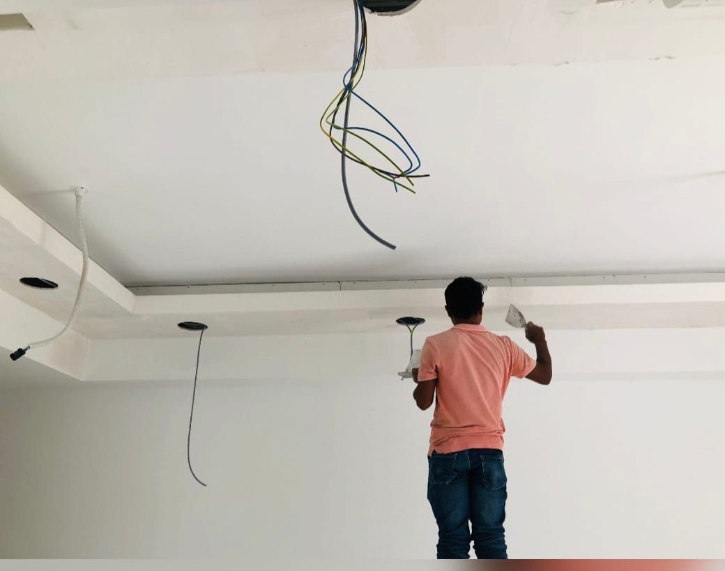 Cheap false ceiling,partition wall,cove light‘Lvov installation62863075676675113