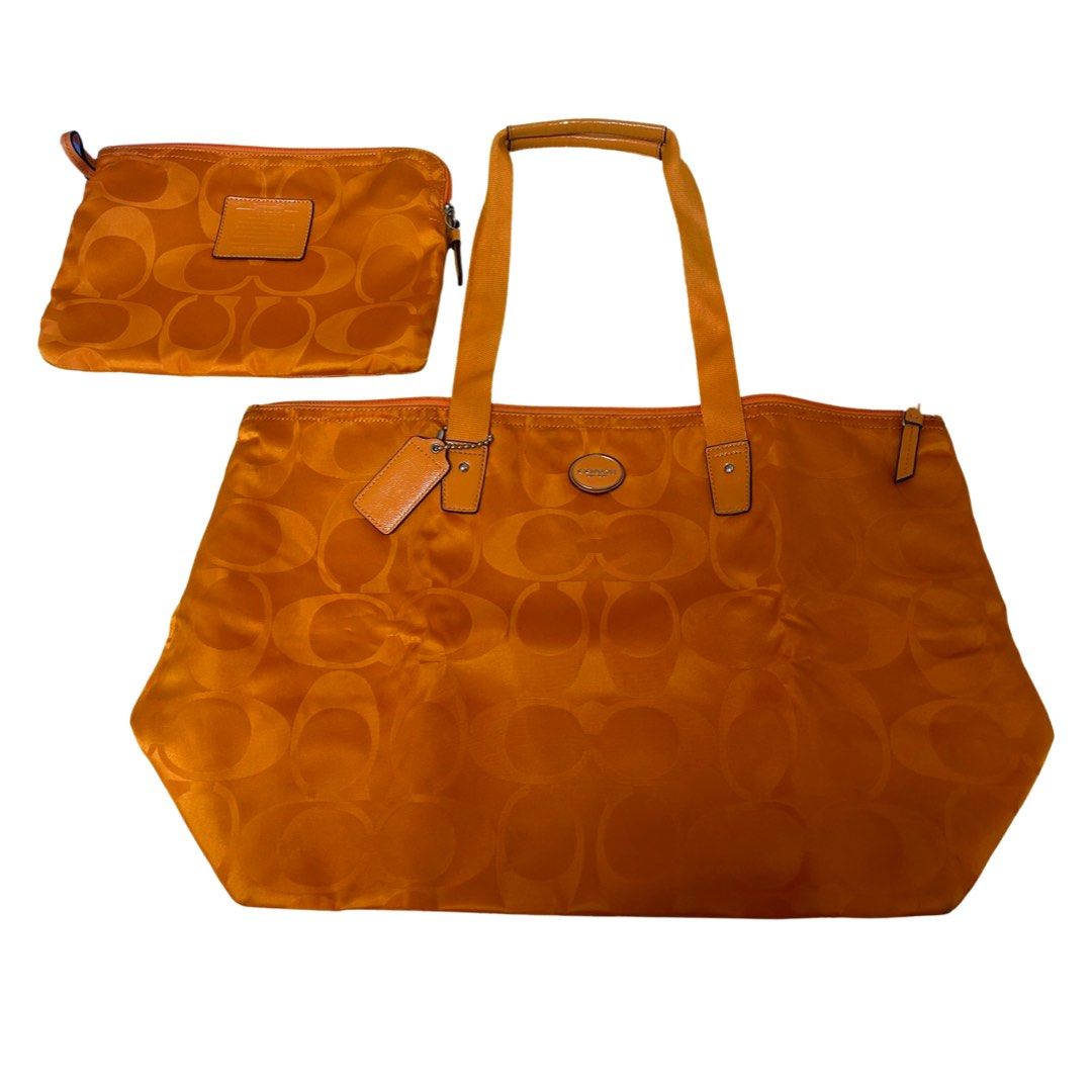 Coach nylon clearance weekender tote bag