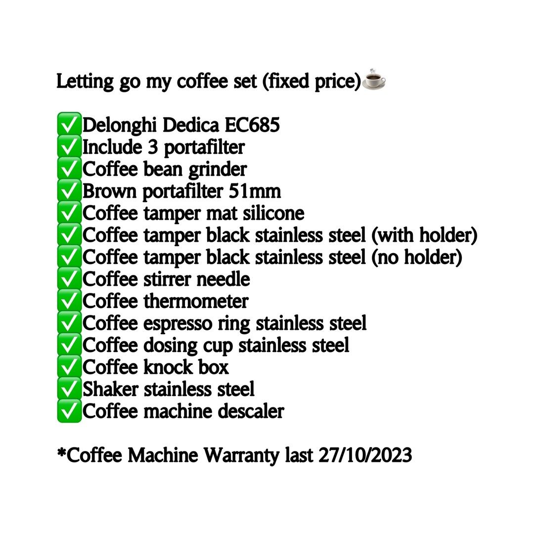 Delonghi Coffee Machine (All In One), TV & Home Appliances, Kitchen