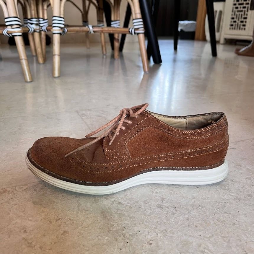 cole haan brown suede shoes