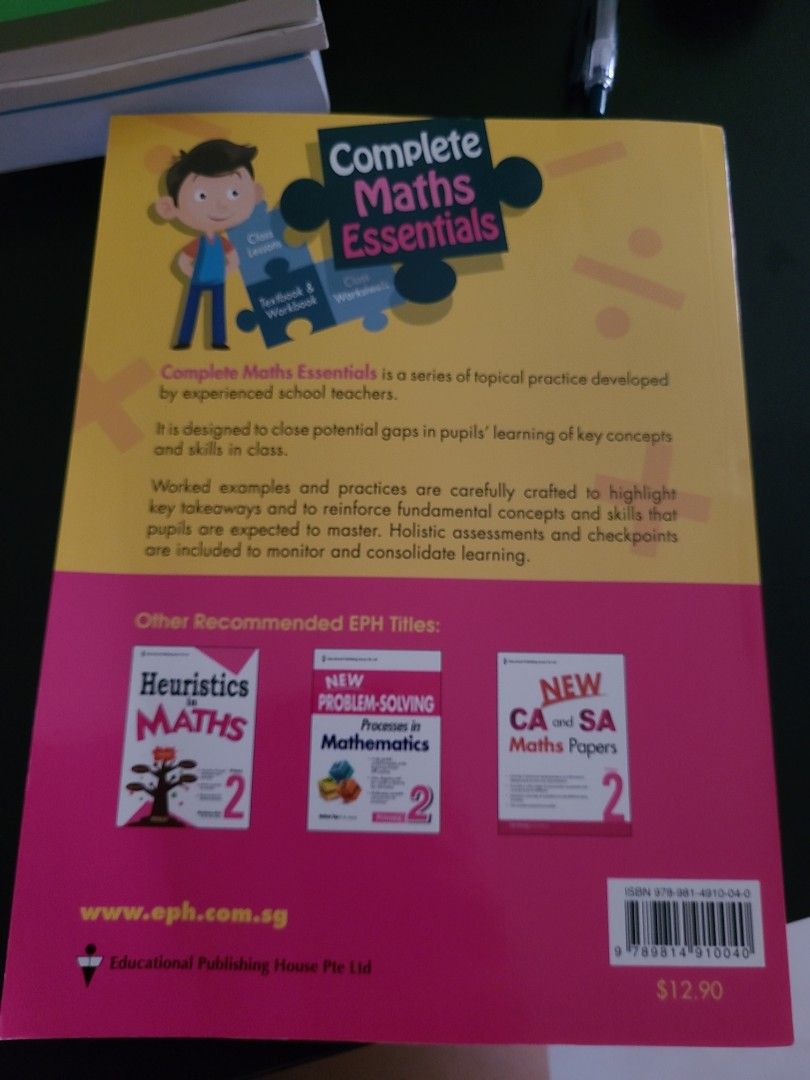 Complete Math essentials (Category: Assessment Books) located in Singapore. Submitted by jessieshookedonhappiness. (Listing ID 1243956242, Image 2). Description: .