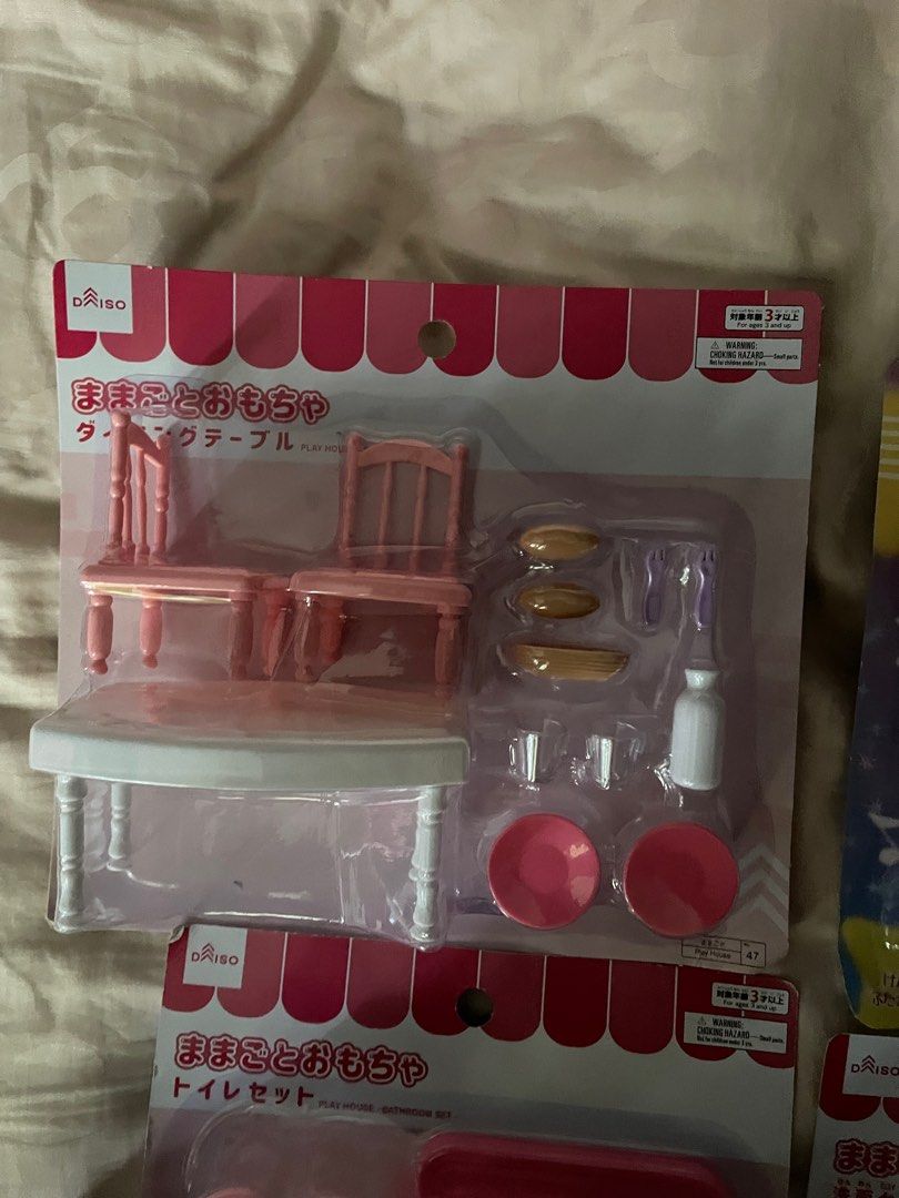 Daiso doll house toys set, Hobbies & Toys, Toys & Games on Carousell