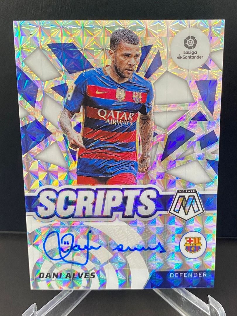 Dani Alves Scripts Auto - 2021/22 Panini Mosaic La Liga - Barcelona #SM-ALV