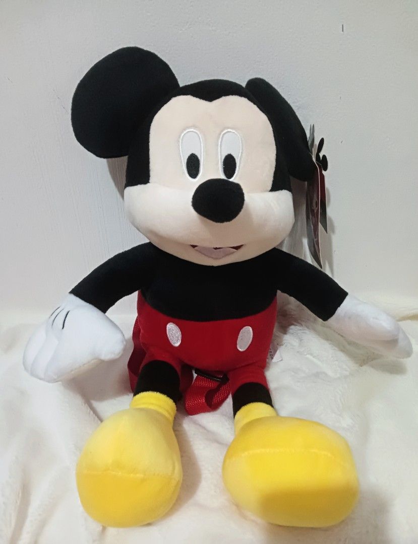 Mickey mouse plush backpack discount