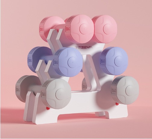 Dumbbells 2 4KG set Pink Dumbbells for Women Sports Equipment
