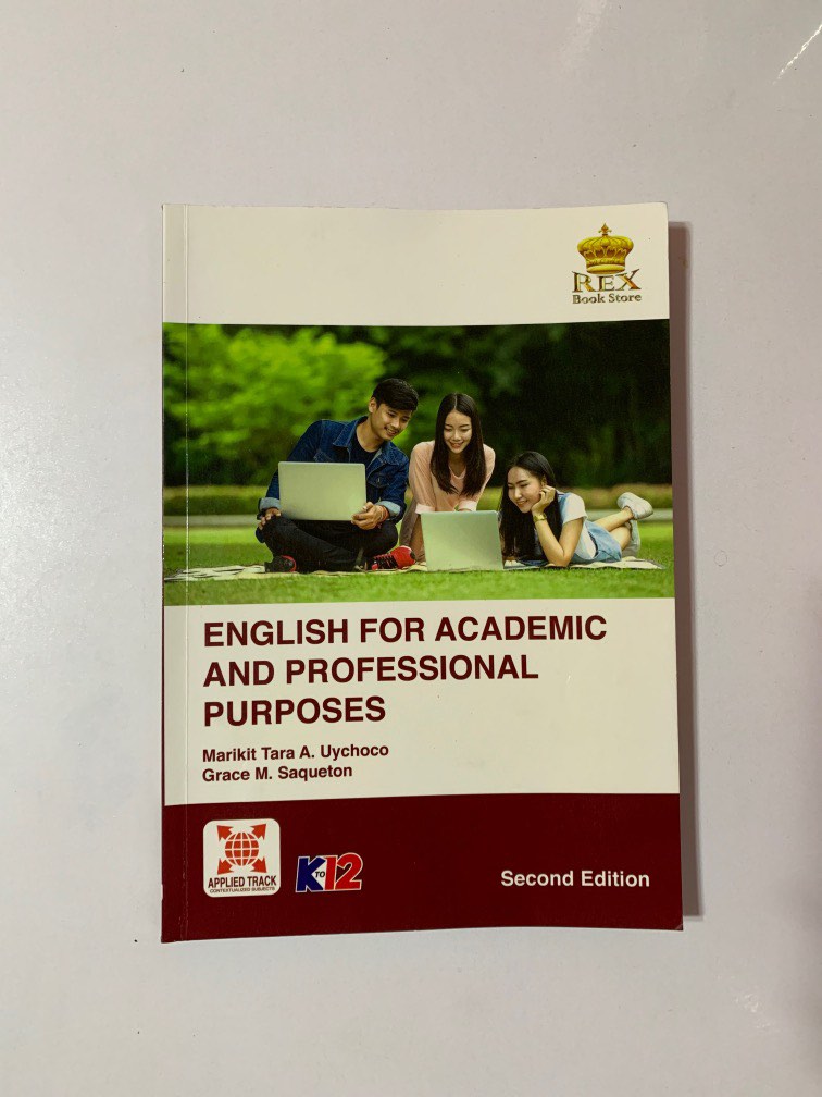 English for Academic and Professional Purposes Book for Grade 12 SHS