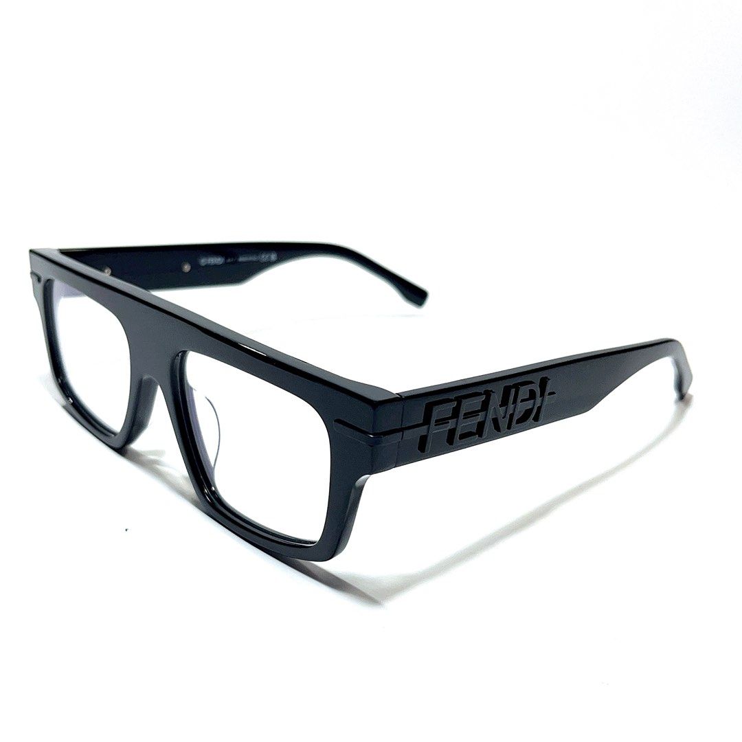 Fendi Metal Clubmaster Sunglasses In Black