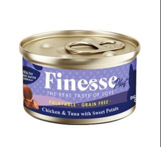 Finesse Plus Grain-Free Chicken And Tuna - 24 cans