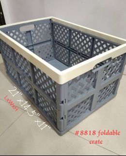 Foldable crates