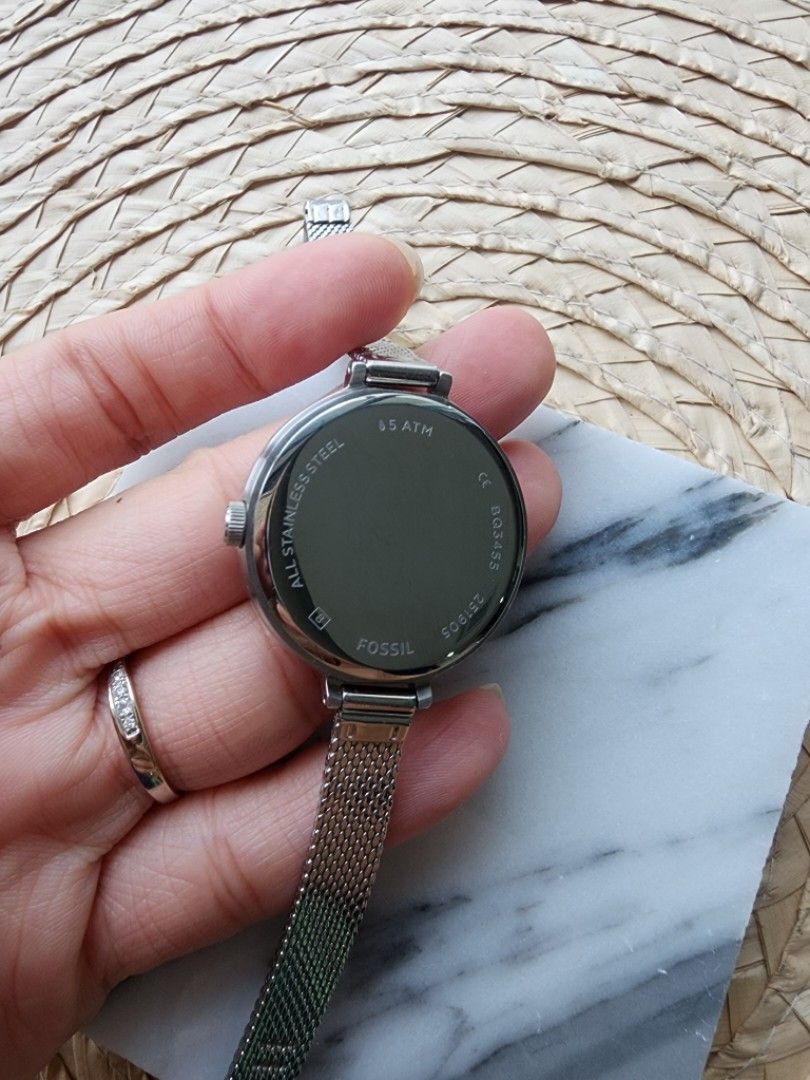 All stainless steel 5 atm fossil watch sales