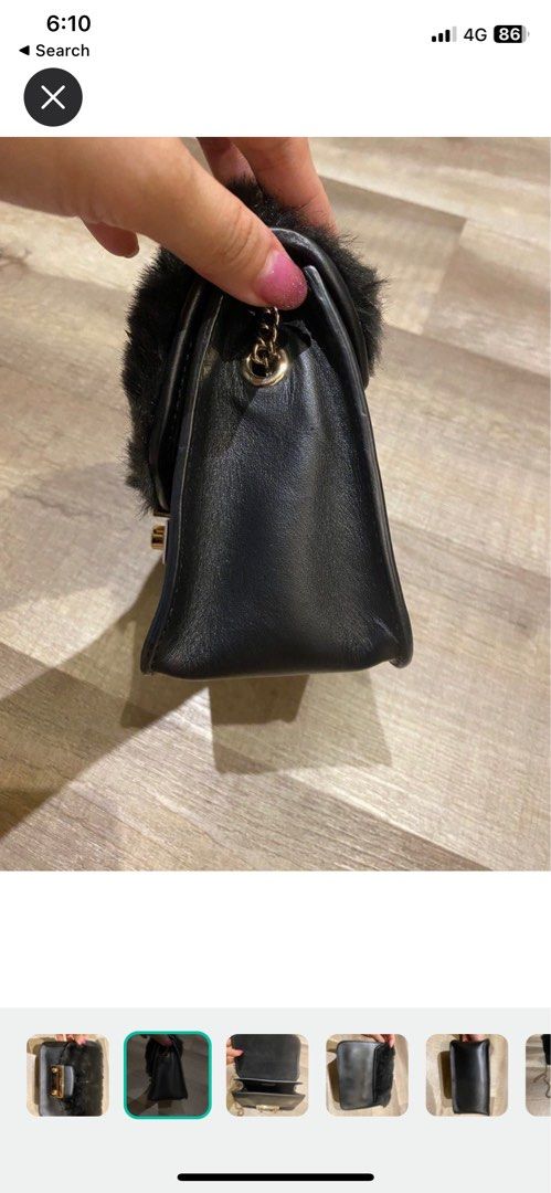 Furla crossbody shop bag black